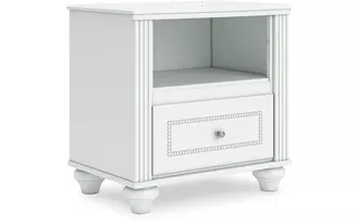 Ashley kozlani one drawer night stand in white