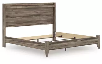 Ashley elbrim king panel footboard w/rails in brown