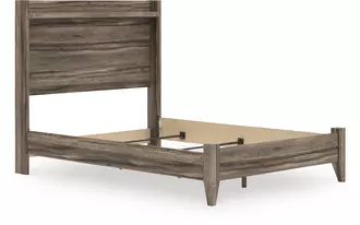 Ashley elbrim full panel footboard w/rails in brown