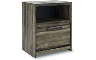 Ashley elbrim one drawer night stand in brown