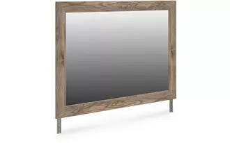 Ashley rusticott bedroom mirror in brown