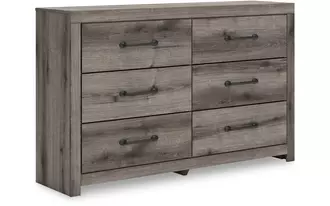 Ashley graystorm six drawer dresser in brown gray