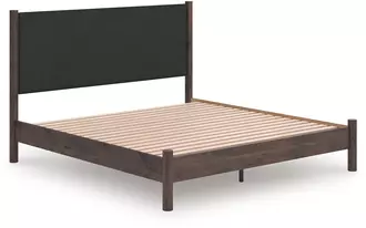 Ashley pamytta king platform footboard/rails in brown