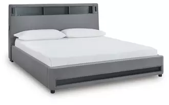 Ashley verishaw k/ck uph hdbd/ftbd/roll slats in gray