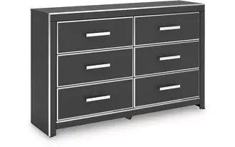 Ashley zuraleus six drawer dresser in black
