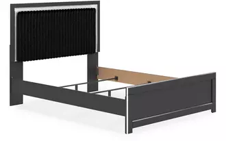 Ashley zuraleus queen panel footboard in black