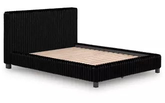 Ashley zuraleus queen uph hdbd/ftbd/roll slats in black