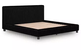 Ashley zuraleus k/ck uph hdbd/ftbd/roll slats in black
