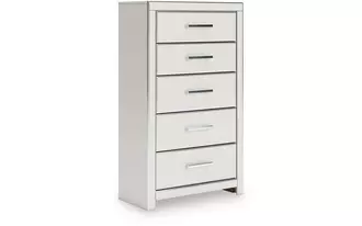 Ashley zuraleus five drawer chest in white