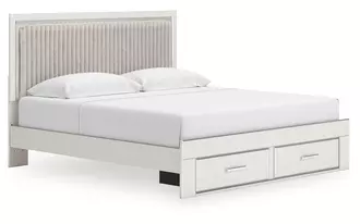 Ashley zuraleus king storage footboard in white