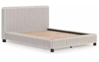 Ashley zuraleus queen uph hdbd/ftbd/roll slats in white