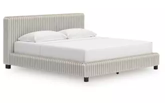 Ashley zuraleus k/ck uph hdbd/ftbd/roll slats in white