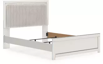 Ashley zuraleus queen panel rails in white