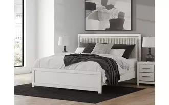 Ashley zuraleus king panel rails in white