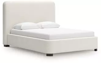 Ashley brintstreet queen upholstered bed in beige