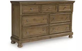 Ashley feddinger dresser in medium brown
