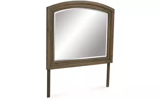 Ashley feddinger bedroom mirror in medium brown