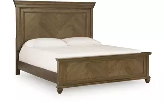 Ashley karallin k/ck panel footboard w/slats in medium brown