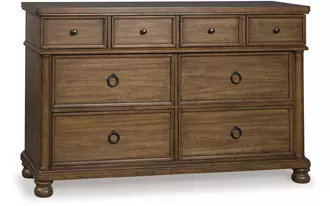 Ashley rowlenstown dresser in brown
