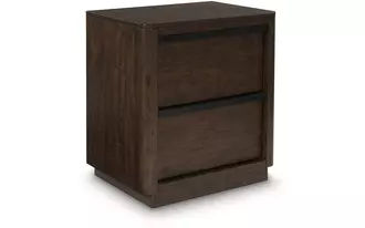 Ashley dilenno two drawer night stand in dark brown