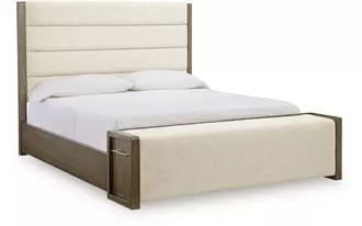 Ashley marxmore k/ck uph storage footboard in brown