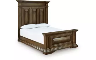 Ashley frantanna queen panel footboard in brown