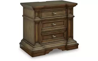 Ashley frantanna three drawer night stand in brown