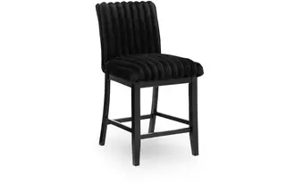 Ashley mervannie upholstered barstool (2/cn) in gray/black