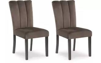 Ashley jeshina dining uph side chair (2/cn) in dark brown