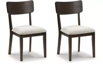 Ashley mallenette dining uph side chair (2/cn) in merlot