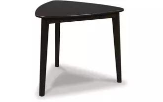 Ashley mallenette triangle dining room table in merlot