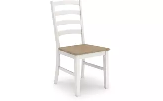 Ashley purlaney dining room side chair (2/cn) in antique white/natural