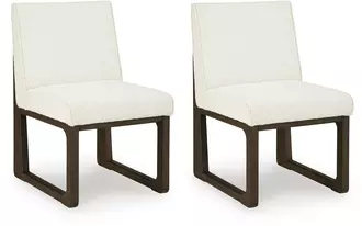 Ashley radkin dining uph side chair (2/cn) in burnished brown