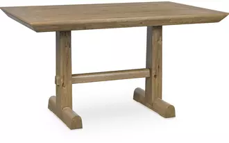 Ashley ridgester rect dining room counter table in light brown