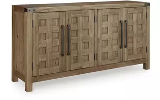 Ashley ridgester dining room server in light brown