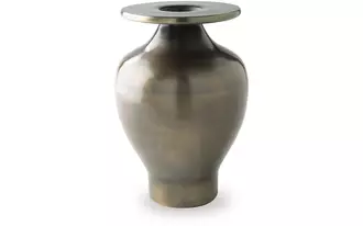 Ashley fedorleigh vase in antique brass finish