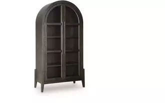 accent cabinet benhall in dark brown by ashley