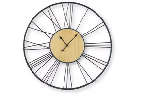 wall clock brockett black/natural