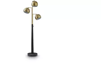 metal floor lamp (1/cn) sorcha in gold finish/black by ashley