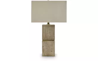 Ashley laddner poly table lamp (1/cn) in beige
