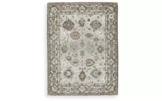 Ashley ainswick memory foam medium rug in brown/beige/gray