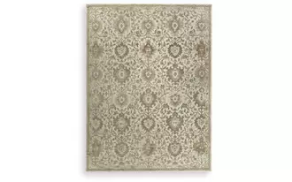 Ashley sableridge extra large rug in ivory/taupe/camel
