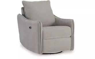 swivel power recliner mcburg taupe