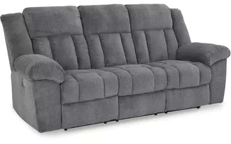 pwr rec sofa with adj headrest tip-off in slate by ashley