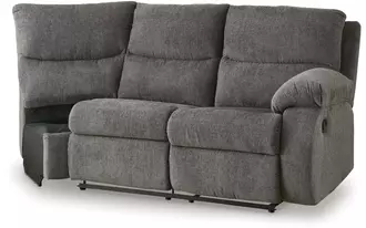 raf reclining loveseat museum pewter