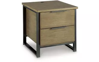 rectangular end table montia light brown