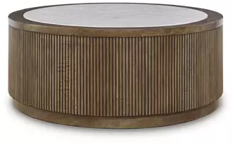 round cocktail table hadonna brown