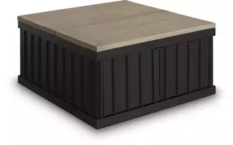 lift top cocktail table rylandyn black/light brown