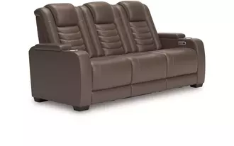 pwr rec sofa with adj headrest high impact in tobacco by ashley