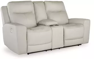 pwr rec loveseat/con/adj hdrst mindanao in coconut by ashley